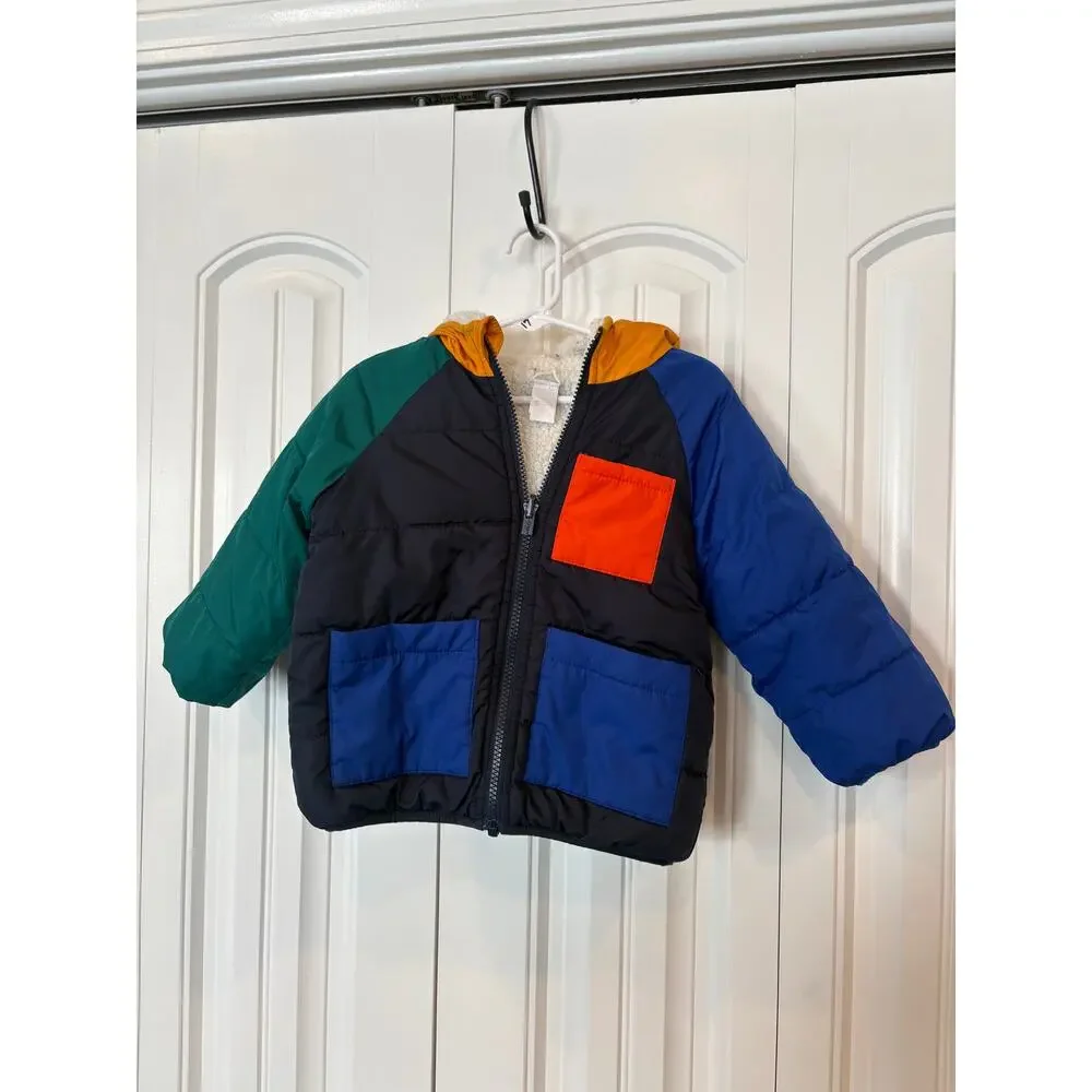Old Navy Mutli‎ Color Reversible Coat Size 2T